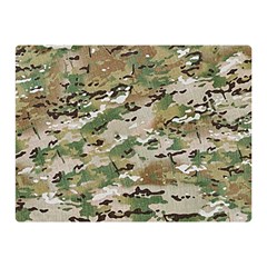 Wood Camouflage Military Army Green Khaki Pattern Double Sided Flano Blanket (mini)  by snek