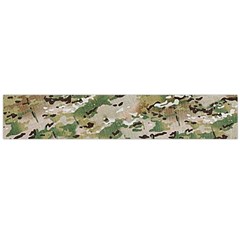 Wood Camouflage Military Army Green Khaki Pattern Large Flano Scarf  by snek