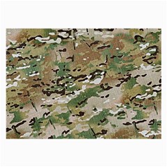 Wood Camouflage Military Army Green Khaki Pattern Large Glasses Cloth (2-side) by snek