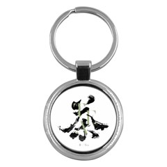 Tea Calligraphy Key Chains (round)  by EMWdesign