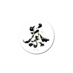 Tea Calligraphy Golf Ball Marker by EMWdesign