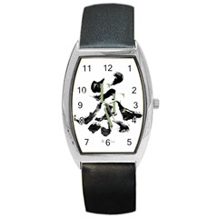 Tea Calligraphy Barrel Style Metal Watch