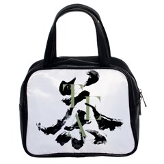 Tea Calligraphy Classic Handbag (two Sides) by EMWdesign