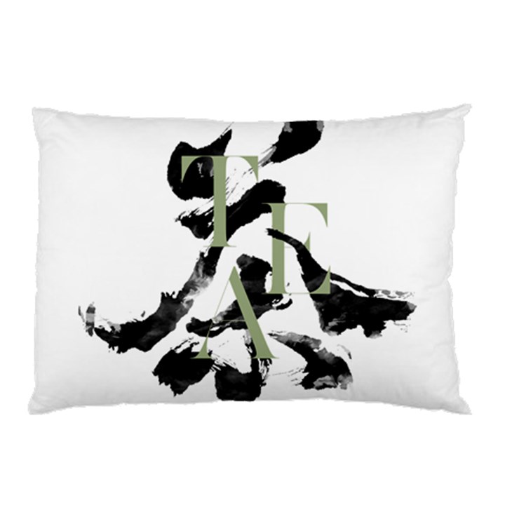 Tea Calligraphy Pillow Case