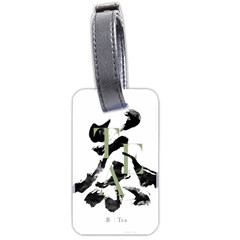 Tea Calligraphy Luggage Tags (two Sides) by EMWdesign