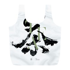 Tea Calligraphy Full Print Recycle Bag (l)