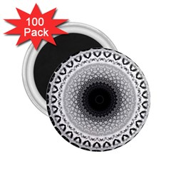 Mandala Calming Coloring Page 2 25  Magnets (100 Pack)  by Pakrebo