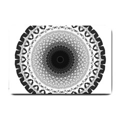 Mandala Calming Coloring Page Small Doormat  by Pakrebo