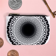 Mandala Calming Coloring Page Mini Coin Purse by Pakrebo