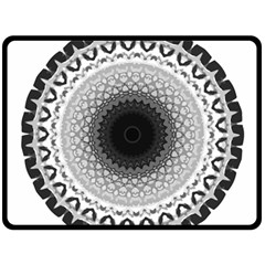 Mandala Calming Coloring Page Fleece Blanket (large)  by Pakrebo