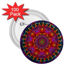 Kaleidoscope Pattern Ornament 2 25  Buttons (100 Pack)  by Pakrebo