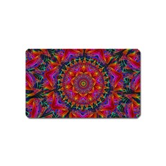 Kaleidoscope Pattern Ornament Magnet (name Card) by Pakrebo