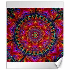 Kaleidoscope Pattern Ornament Canvas 8  X 10  by Pakrebo