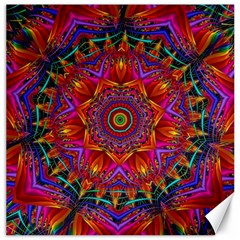 Kaleidoscope Pattern Ornament Canvas 12  X 12  by Pakrebo