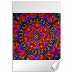 Kaleidoscope Pattern Ornament Canvas 12  X 18  by Pakrebo