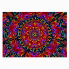 Kaleidoscope Pattern Ornament Large Glasses Cloth (2-side) by Pakrebo