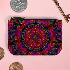 Kaleidoscope Pattern Ornament Mini Coin Purse by Pakrebo