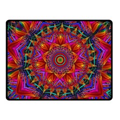 Kaleidoscope Pattern Ornament Fleece Blanket (small) by Pakrebo