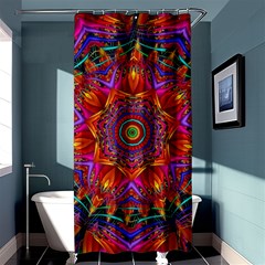 Kaleidoscope Pattern Ornament Shower Curtain 36  X 72  (stall)  by Pakrebo