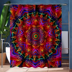 Kaleidoscope Pattern Ornament Shower Curtain 60  X 72  (medium)  by Pakrebo