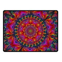 Kaleidoscope Pattern Ornament Double Sided Fleece Blanket (small)  by Pakrebo