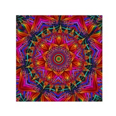 Kaleidoscope Pattern Ornament Small Satin Scarf (square) by Pakrebo