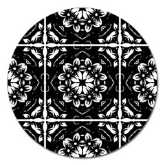 Kaleidoscope Mandala Art Magnet 5  (round) by Pakrebo