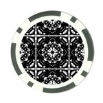 Kaleidoscope Mandala Art Poker Chip Card Guard Front