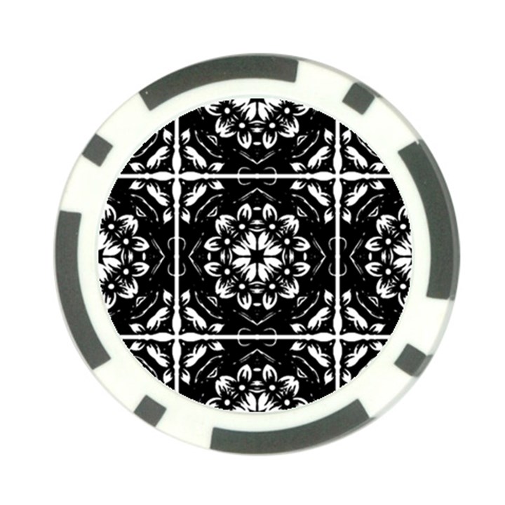 Kaleidoscope Mandala Art Poker Chip Card Guard