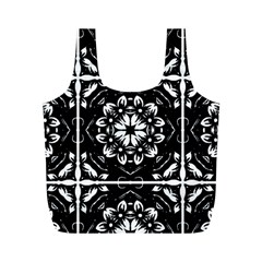 Kaleidoscope Mandala Art Full Print Recycle Bag (m) by Pakrebo