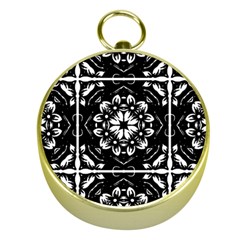 Kaleidoscope Mandala Art Gold Compasses by Pakrebo