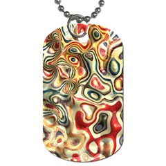 Abstract Background Pattern Art Dog Tag (two Sides) by Pakrebo