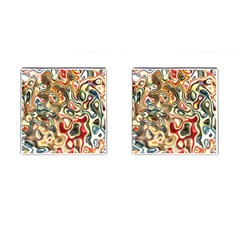 Abstract Background Pattern Art Cufflinks (square) by Pakrebo