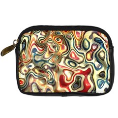 Abstract Background Pattern Art Digital Camera Leather Case by Pakrebo