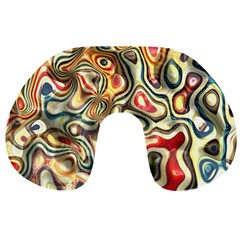 Abstract Background Pattern Art Travel Neck Pillows by Pakrebo