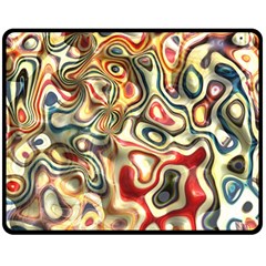 Abstract Background Pattern Art Double Sided Fleece Blanket (medium)  by Pakrebo