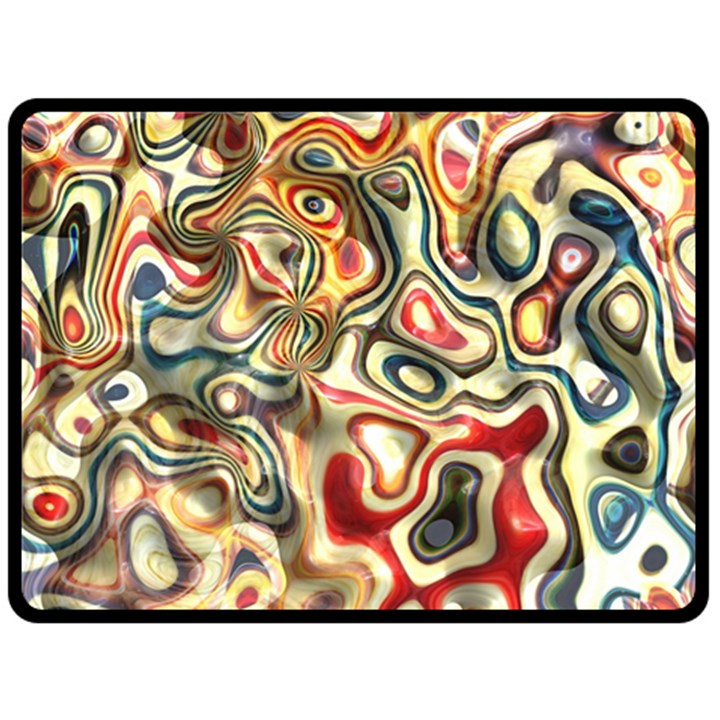 Abstract Background Pattern Art Double Sided Fleece Blanket (Large) 