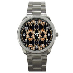 Kaleidoscope Symmetry Pattern Girls Sport Metal Watch by Pakrebo