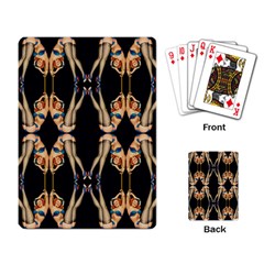 Kaleidoscope Symmetry Pattern Girls Playing Cards Single Design by Pakrebo