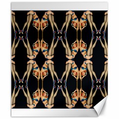 Kaleidoscope Symmetry Pattern Girls Canvas 8  X 10  by Pakrebo