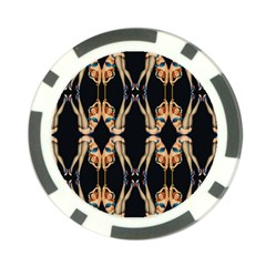 Kaleidoscope Symmetry Pattern Girls Poker Chip Card Guard by Pakrebo