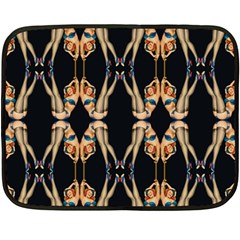 Kaleidoscope Symmetry Pattern Girls Fleece Blanket (mini) by Pakrebo