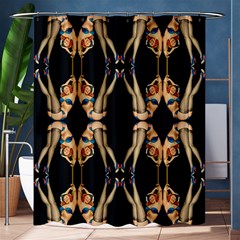 Kaleidoscope Symmetry Pattern Girls Shower Curtain 60  X 72  (medium)  by Pakrebo