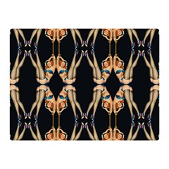 Kaleidoscope Symmetry Pattern Girls Double Sided Flano Blanket (mini)  by Pakrebo