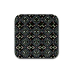 Kaleidoscope Pattern Seamless Rubber Coaster (square)  by Pakrebo