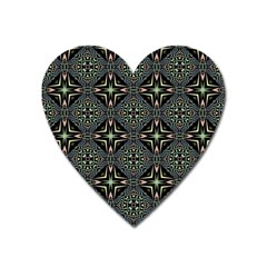 Kaleidoscope Pattern Seamless Heart Magnet by Pakrebo