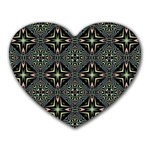 Kaleidoscope Pattern Seamless Heart Mousepads Front