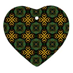 Kaleidoscope Pattern Seamless Ornament (Heart)