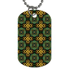 Kaleidoscope Pattern Seamless Dog Tag (One Side)