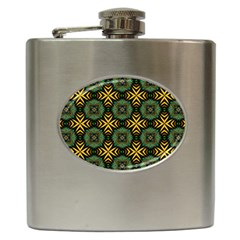 Kaleidoscope Pattern Seamless Hip Flask (6 Oz) by Pakrebo